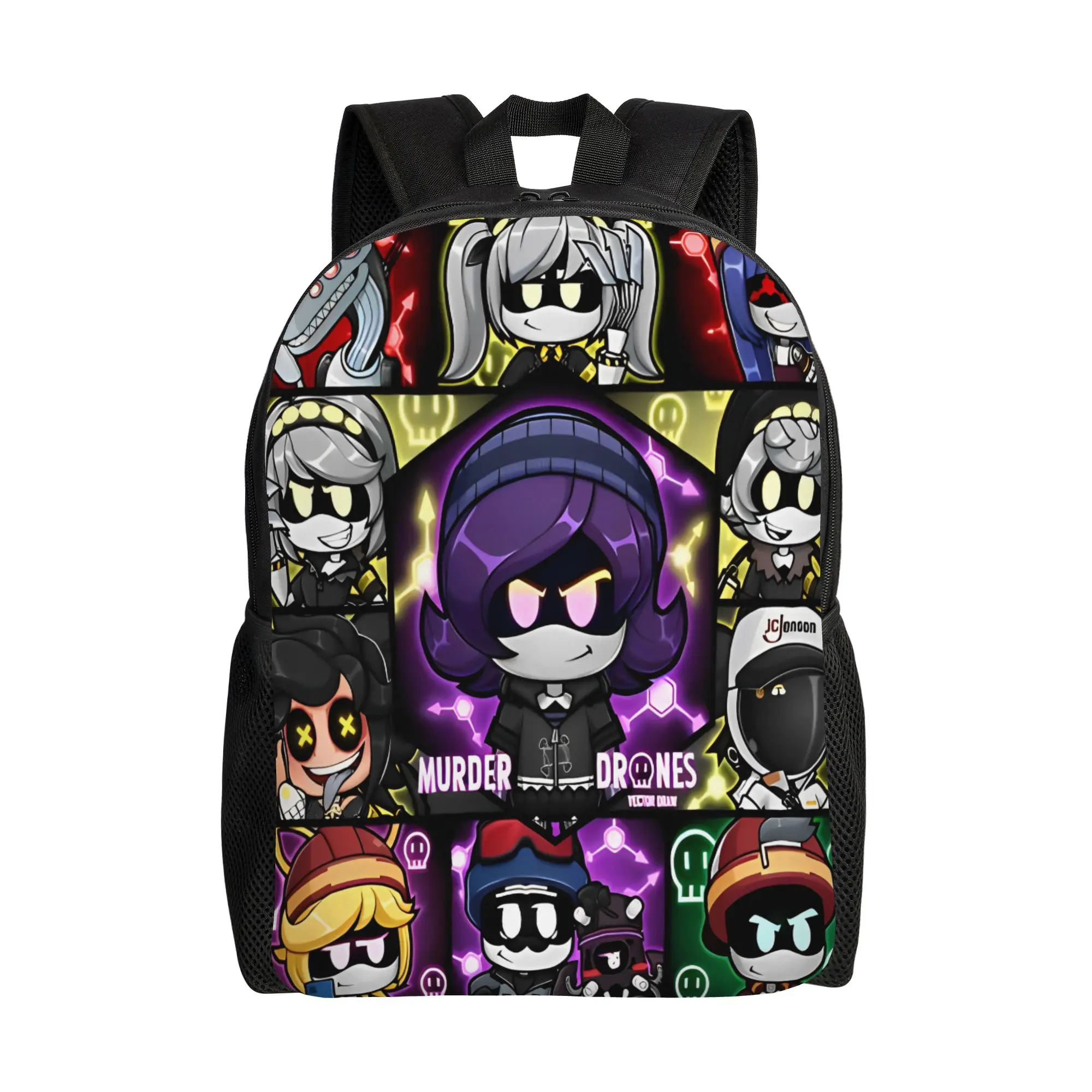 Murder Drones Backpack Student Anime Breathable Backpacks Polyester Leisure High School Bags University High Quality Rucksack