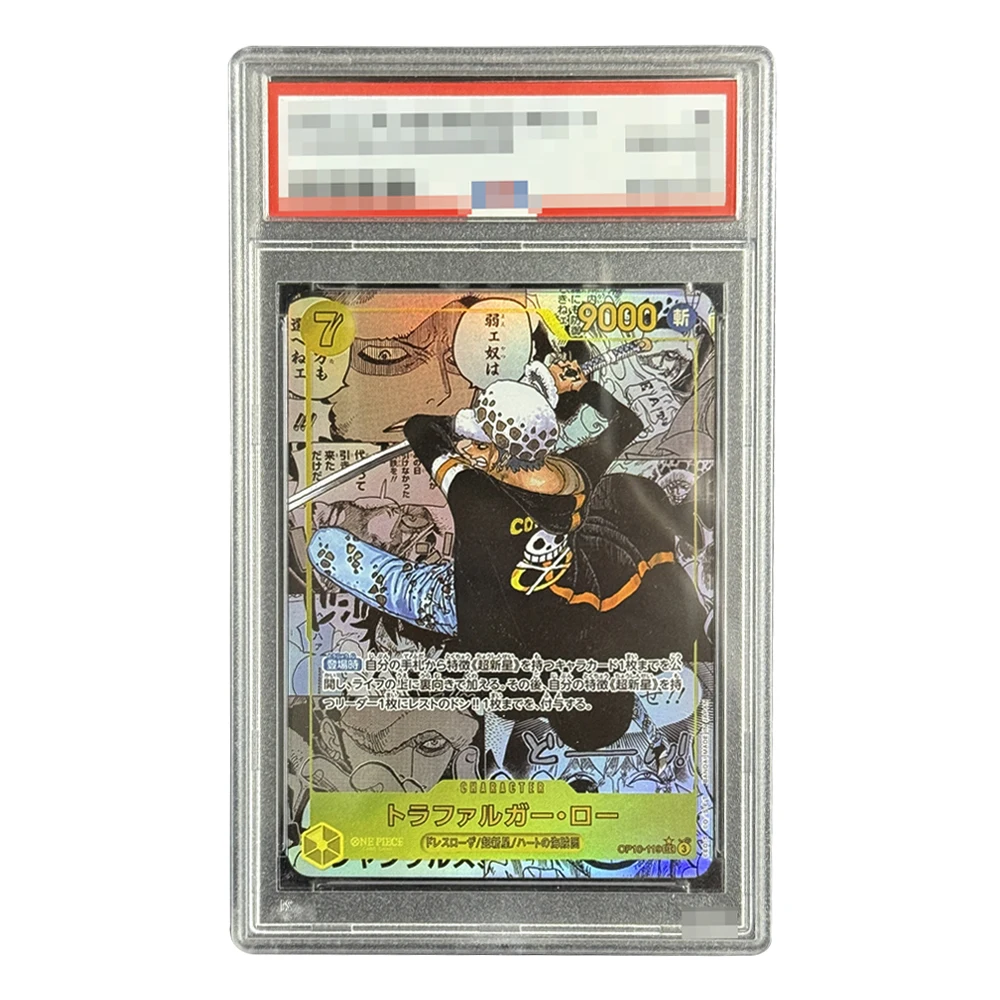 

Diy 2024 One Piece OP-10 Japanese Trafalgar Law Rating Collection Card Self Made Color Flash Anime Card Gift Graded Cards