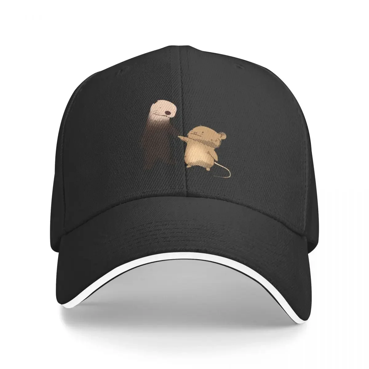 Otter & Mouse Baseball Cap Fluffy Hat Hat Baseball Cap Beach Outing Men's Luxury Women's