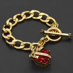 2023 New European and American Simple Love Bow Zircon Basic Bracelet Heart-Shaped Crystal Bracelet Women