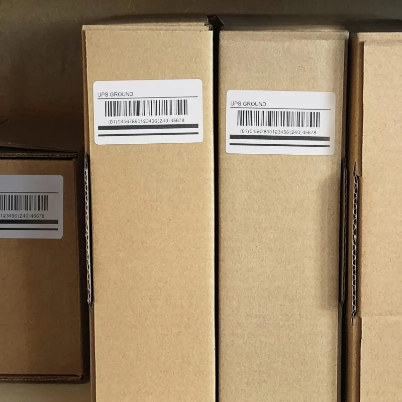 1pc Direct thermal bar code shipping label - Thermal paper with adhesive back, easy to peel and stick, suitable for warehouses,