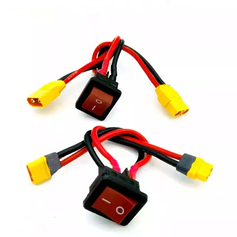 1PCS 50A Large Current High Load Switch XT60 XT90 Plug Power On-off Electronic Switches for RC Drone UAV Battery ESC Connection