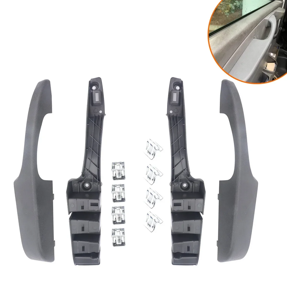 25750064 10388390 Pair Inner Door Pull Handle Armrest for Chevy Express GMC Savana 03-19 LH RH