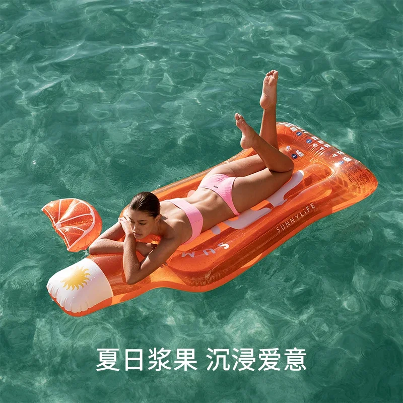 Inflatable Floating Pool Floating Bed Children Adult Seaside Play Water Floating Air Cushion