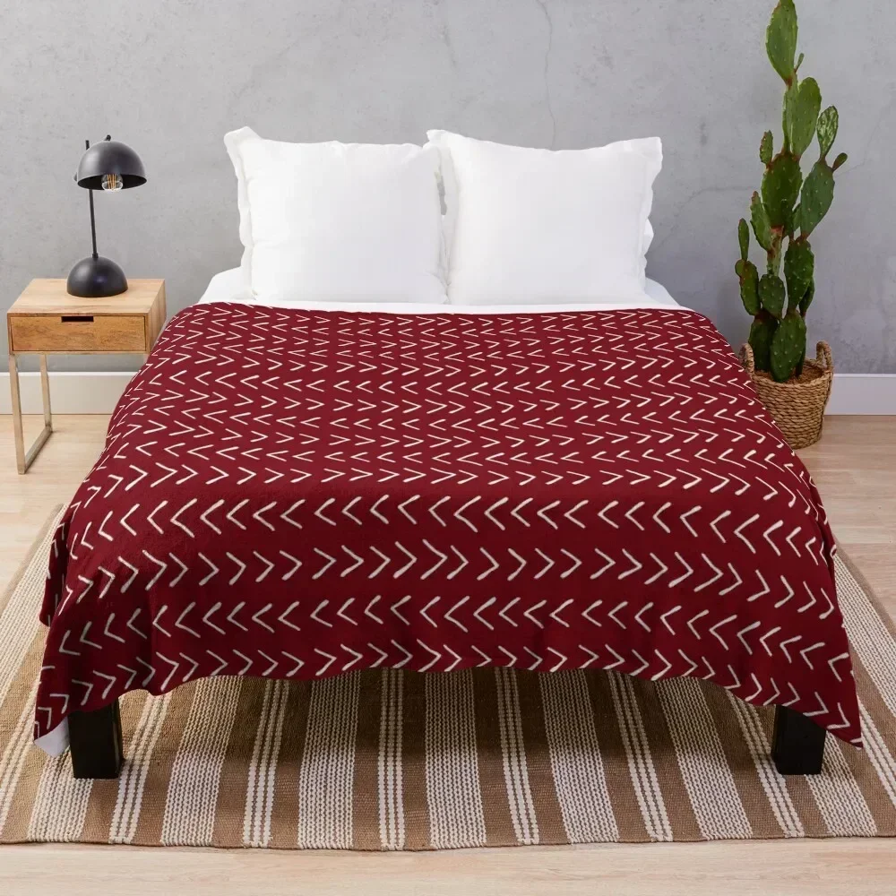 

Arrows on Burgundy Throw Blanket All Weather Soft Throw Blanket for Sofa