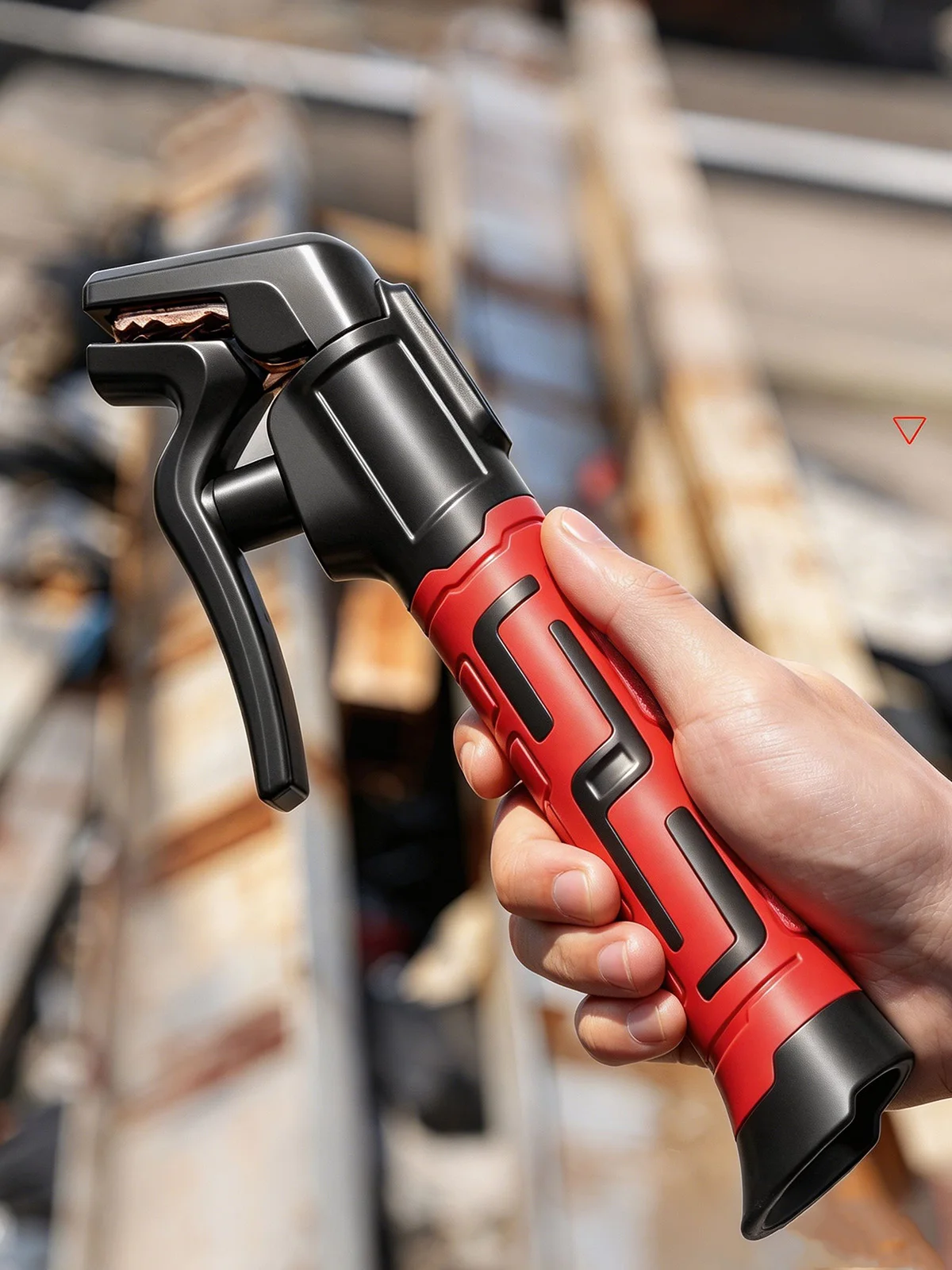 Bent‑Head Welding Tongs Electrode Holder, Heat‑Resistant Copper Clamp with Insulated Ergonomic Handle for Metal Joining Work