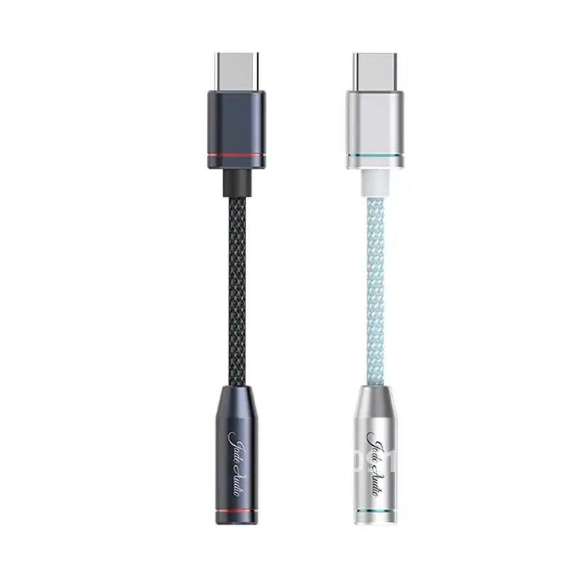 FiiO JadeAudio JA11 USB Type C to 3.5mm Headphone Adapter DSD128 USB C Cable USB C to 3.5 Audio Aux Cable For IOS Android