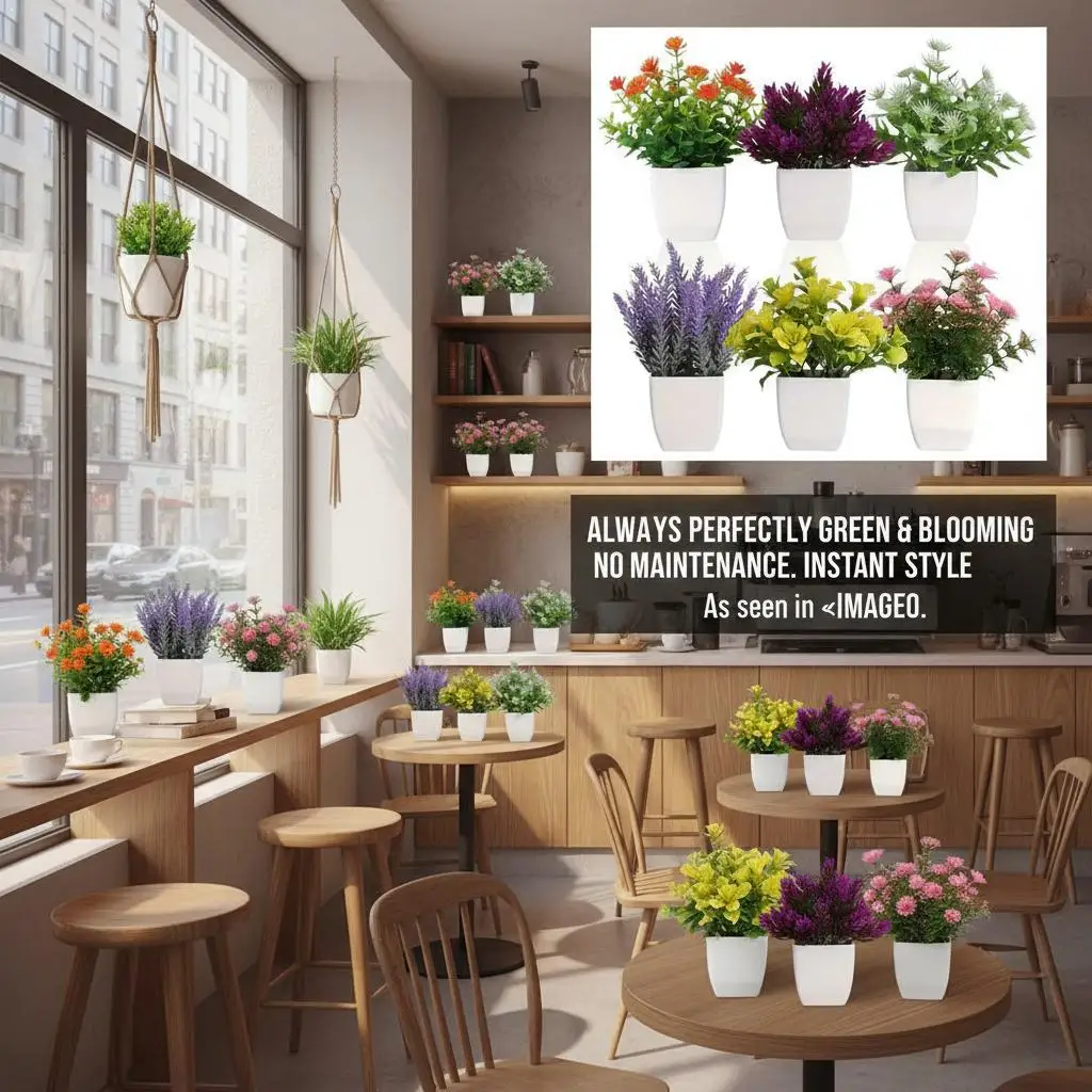 Artificial Bonsai Green Plant Home Desktop Decoration Plastic Simulation Flower Decorative Accessory for Office And Living Space