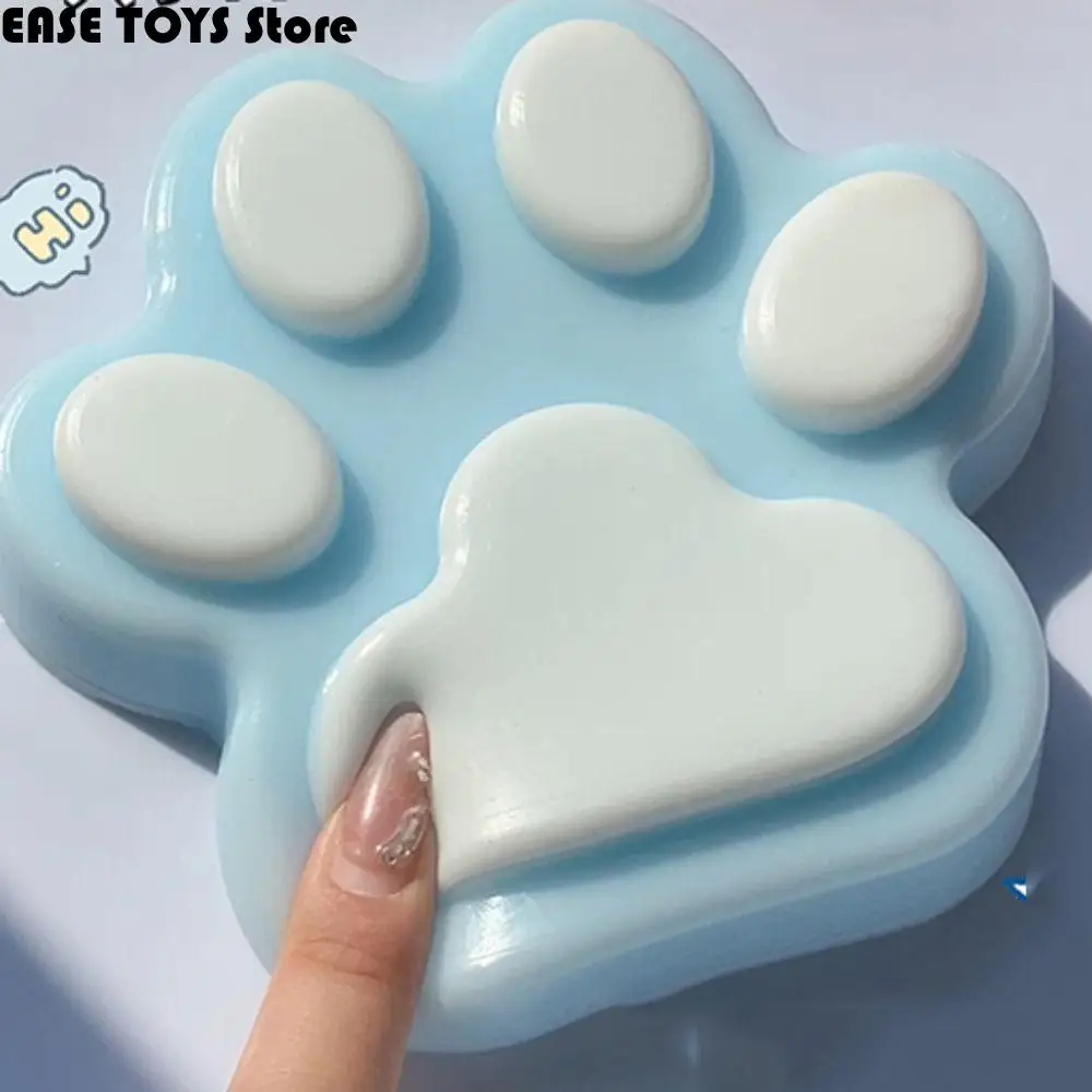 Interesting Super Large Cat Paw Squeeze Toy Kneading Soft Cartoon Fidget Toy 3D Handmade Cat Paw Pinch Toy Practical Jokes