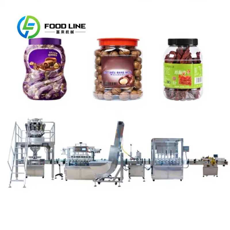 Customize Automatic Granule Nuts Seeds Packing Production Line Snack Sugar Weighing Filling Packaging Machine Manufacturer