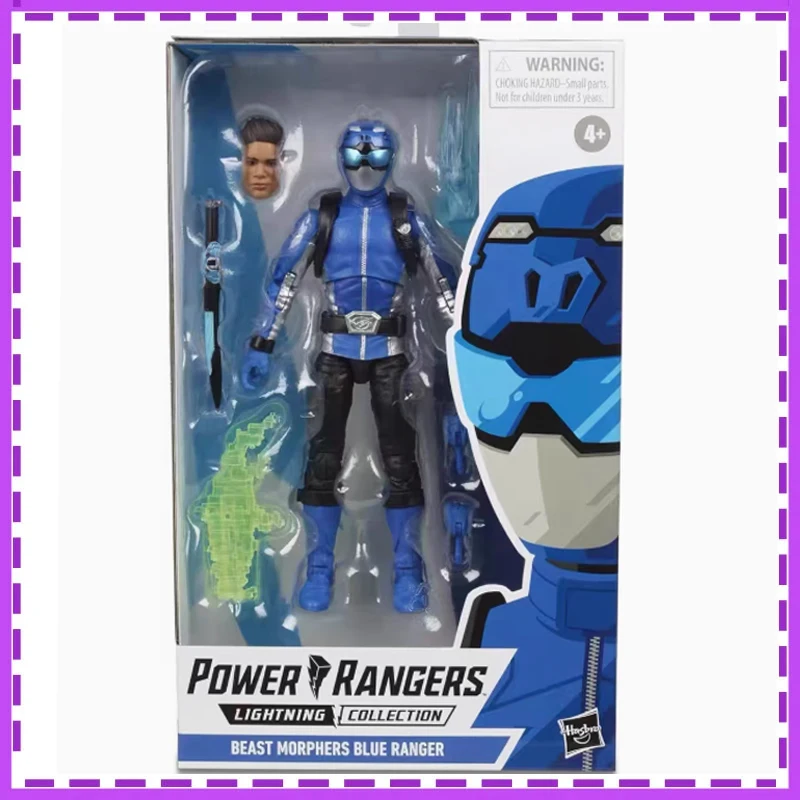 【IN SHELF】hasbro Mighty Morphin Power Rangers Blue Ranger Christmas Gifts or Collection Original Anime Action Figure Model Toys