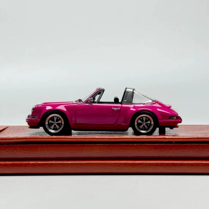 메이크업 1:64 싱어 911 964 타르가 레진 자동차 모델 정적 컬렉션 장식용 휴일 선물 장난감