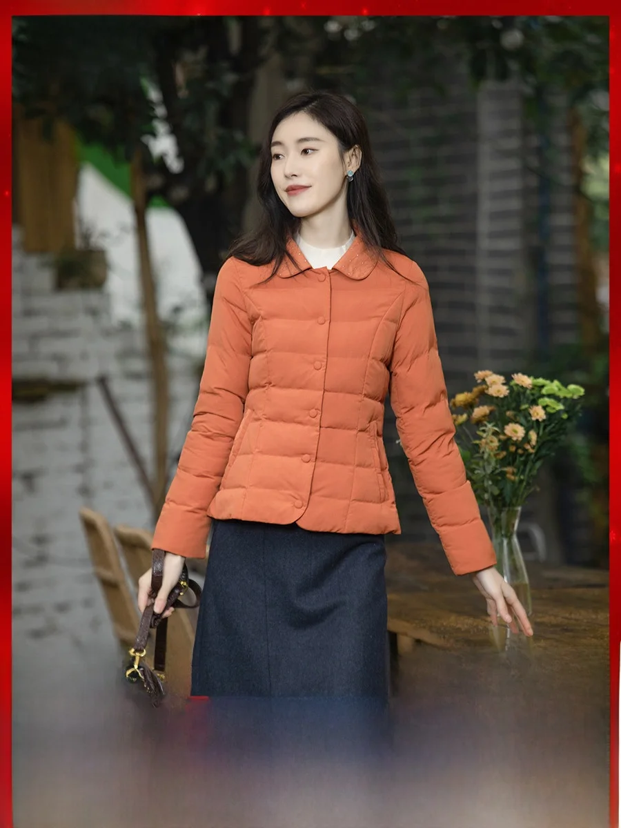 

Художественное хлопковое женское модное облегающее пальто, дизайнерское зимнее пальто Sensation, новая верхняя одежда для похудения с завязкой на талии