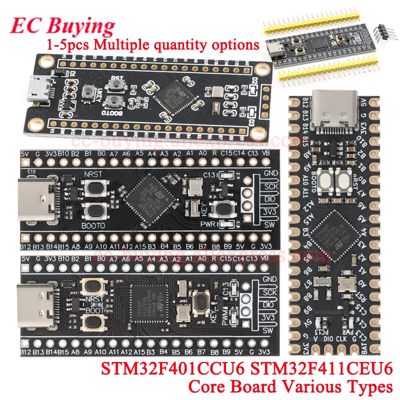5 szt./1 szt. Płytka rozwojowa STM32F401 STM32F411 STM32F401CCU6/CDU6 STM32F411CEU6 Moduł edukacyjny 84Mhz 64KB RAM 256KB ST-LINK V2