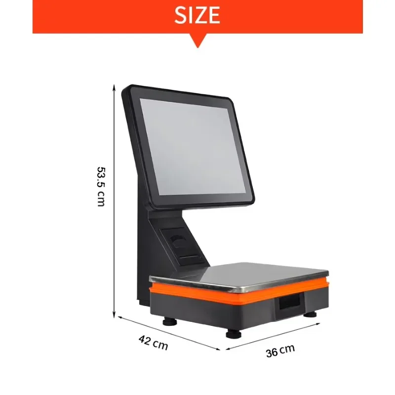 16 Years Manufacturer All in One Scale Pos with 58mm Thermal Printer Cash Register Weighing Payment Scale Sf400 Kitchen Scale