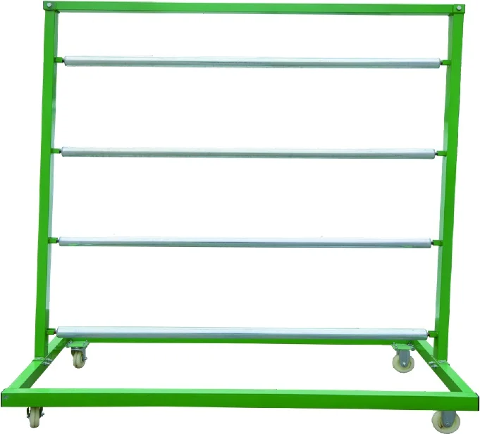 Special four-axis shrink film rack pushcart for the workshopFive-inch four-wheeled device