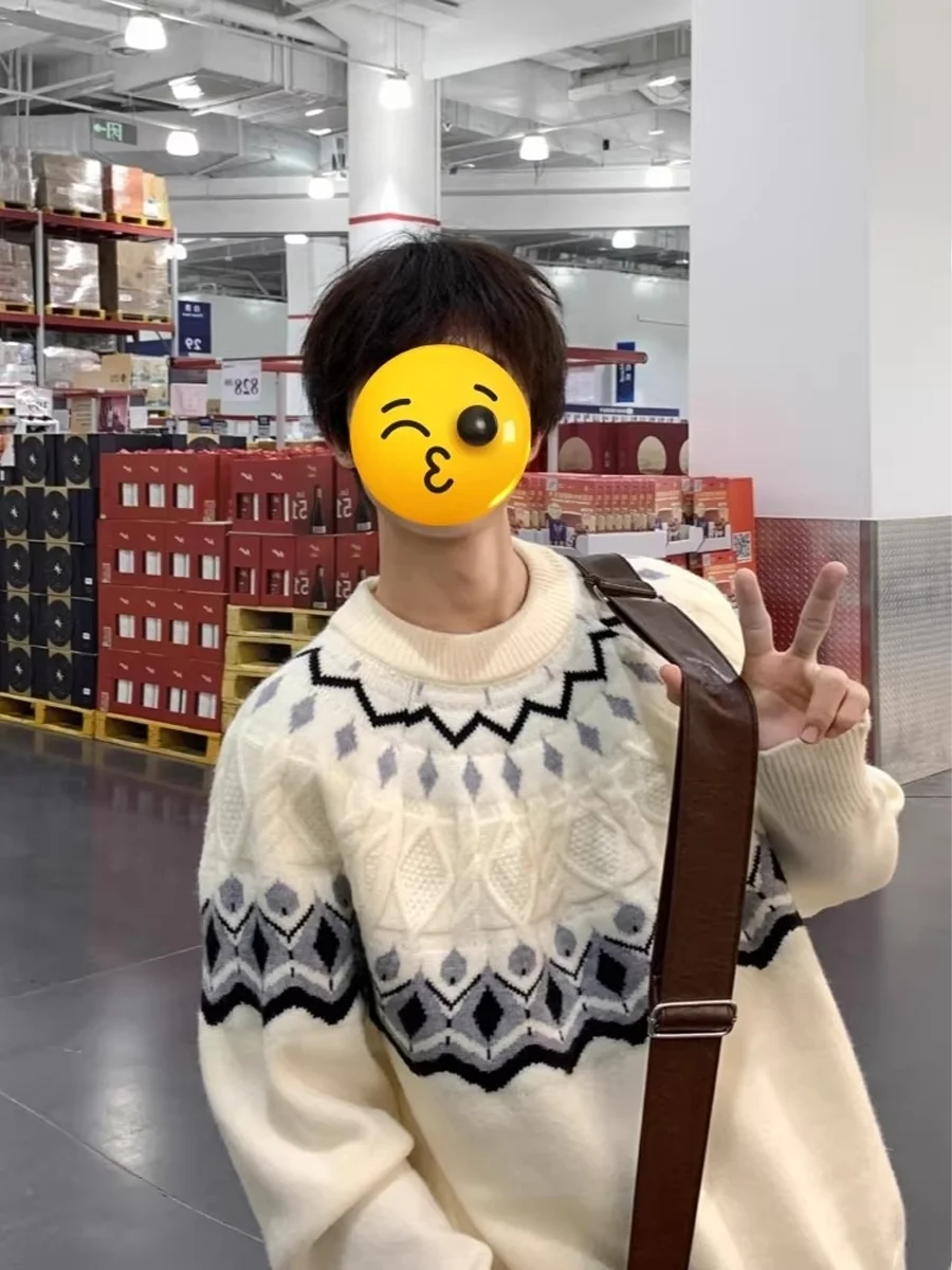 

Вязаный свитер Fell Island с круглым вырезом, пушистый, теплый, базовый слой, внутренняя одежда для мужчин и женщин, весна-осень-зима, уютный, премиум-класса