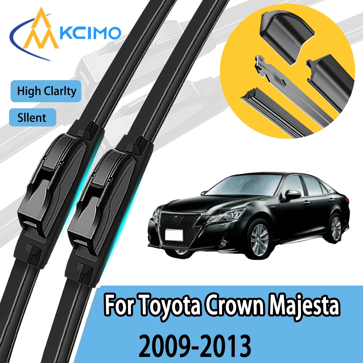 

KCIMO 2 шт. щетки стеклоочистителя переднего стекла подходят для Toyota Crown Majesta 2009-2013 высококачественные автомобильные аксессуары для ветрового стекла