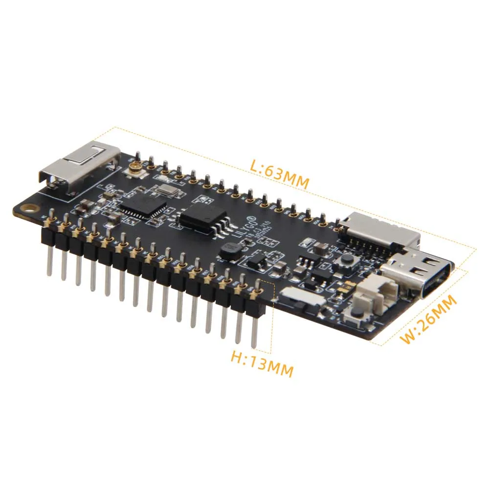 LILYGO T8-C3 papan pengembangan ESP32-C3 modul WIFI nirkabel bluetooth mendukung TF dengan antena 3 d