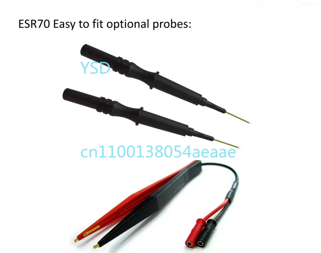 جهاز اختبار ESR الإلكتروني موديل ESR70 - نطاق ESR ±0-40Ω، 1 فائق التوهج-22000 فائق التوهج