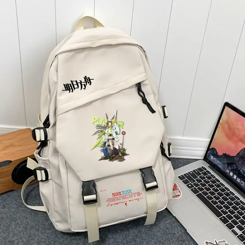 

Arknights Dual Wolf Combination Lapland Texas Anime Merchandise Student Unisex Double Shoulder Backpack Anime