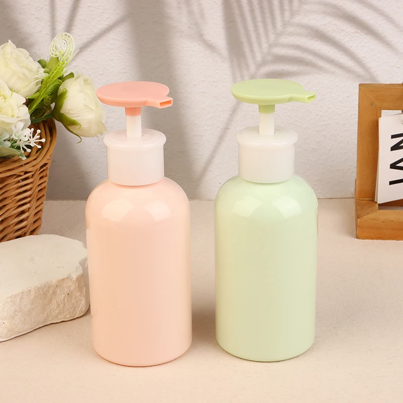 300ml Travel Toiletries Containers Portable Shampoo Bottles Empty Press-on Lotion Pump Bottles Empty Plastic Separate Case