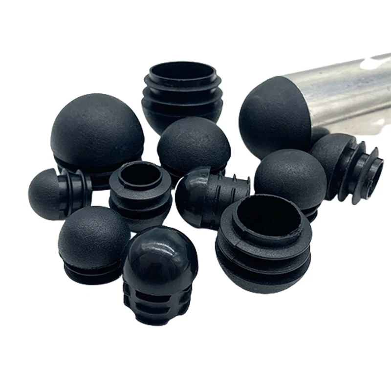 

Dia 19 22 25 32mm Black Domed Round Plastic Black Blanking End Caps Tube Pipe Inserts Plug