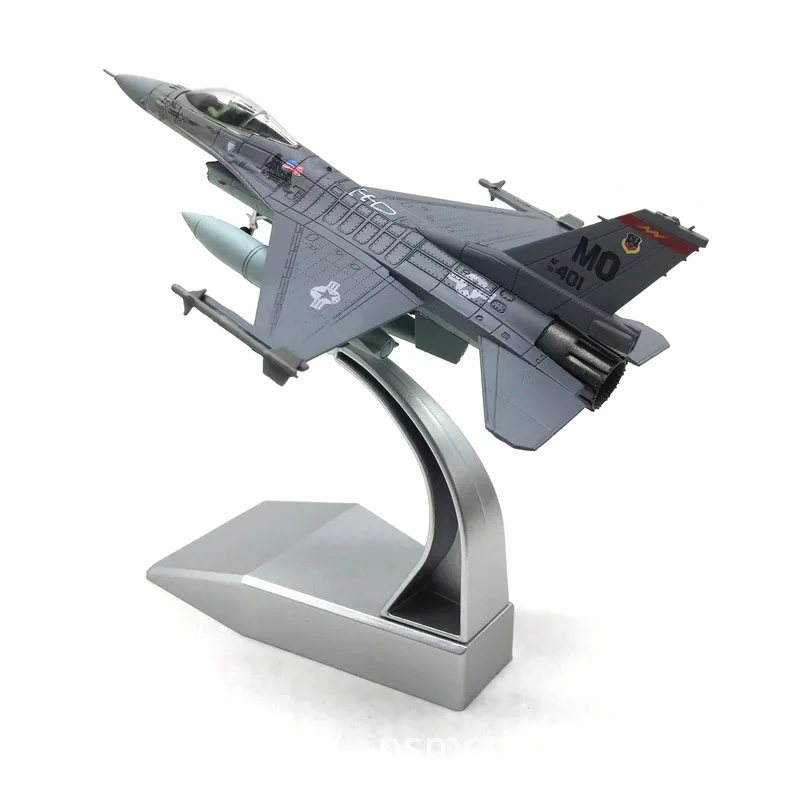 Static 1:100 Us Air Force F-16c Warhawk Fighter Simulation Alloy Aircraft Model Finished Ornament Gift