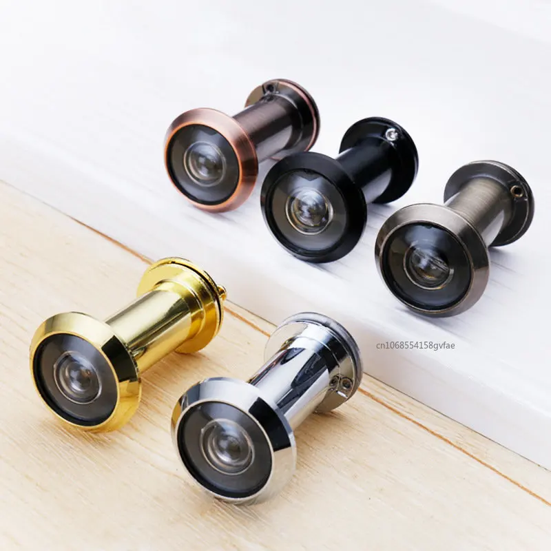 220 Degree Wide Viewing Angle Door Viewer Privacy Cover Security Door Eye Viewer Peephole with Privacy Cover Optical Glass Lens