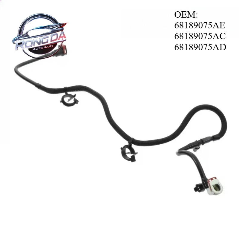 

OE 68189075AE 68189075AC 68189075AD Purge Valve Pipe Hose Tube Fit For Jeep Grand Cherokee Dodge Durango 2014-2015 Black Plastic