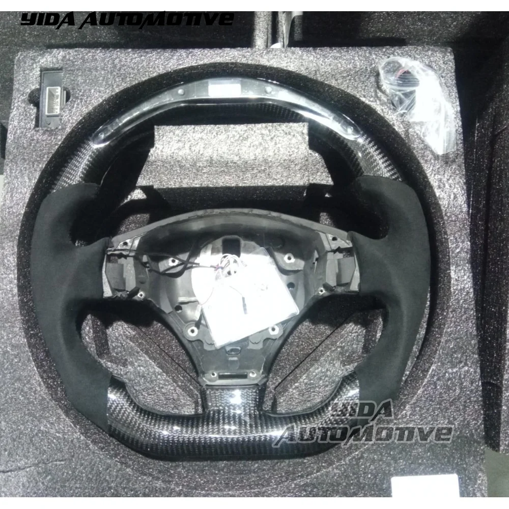 

Custom Car Steering Wheel for Maserati GT GranTurismo MC Convertible 2012 to 2018 LED RPM Carbon Fiber Steering Wheel