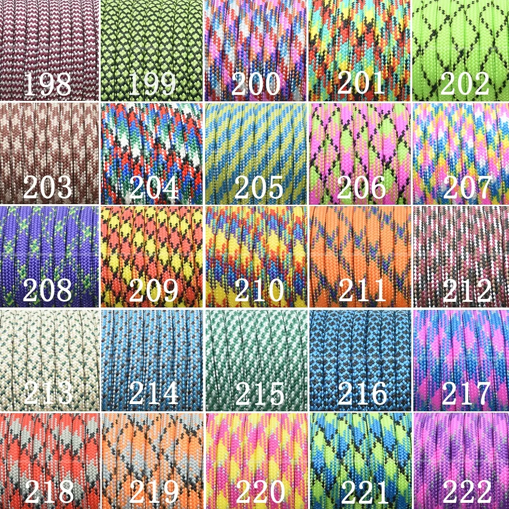 1 Peça 100 Pés 550 Paracord Corda de Paraquedas Cordão Mil Spec Tipo III com Núcleo de 7 Fios para Escalada, Acampamento, Fivelas e Pulseiras