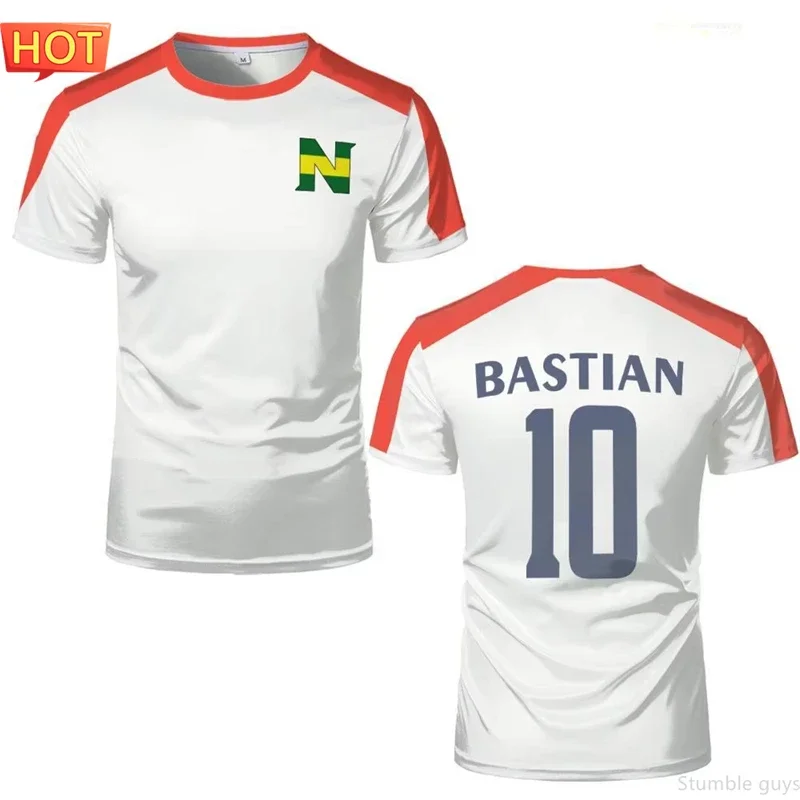 Captain Tsubasa Nankatsu Anime Soccer Jersey Men Clothes Boys Tshirt Kids Cosplay Short Sleeve Fan Gift Tee