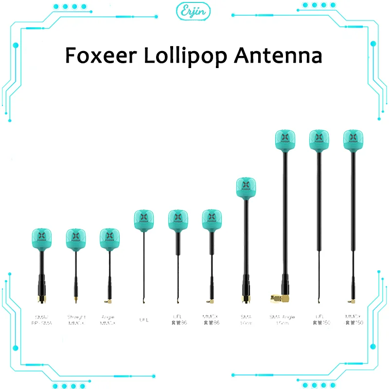 

Foxer Lollipop Antenna Fpv Traversing Machine Image Transmission Antenna 4+plus Transmission Antenna 5.8g Drone