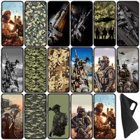 Military Army Special Forces Camo Phone Cover Case for Xiaomi Redmi Note 9 8 11 Pro 4G 5G 9S 11S 9A 9C NFC 9T 8A Soft Coque