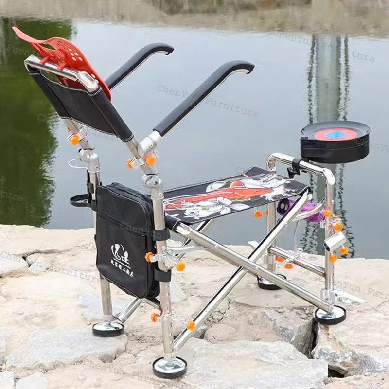 All Terrain Multifunctionele Visstoelen Vouwen Draagbare Beugel Comfort Visstoelen Liggen Vlak Banco De Pesca Entertainment