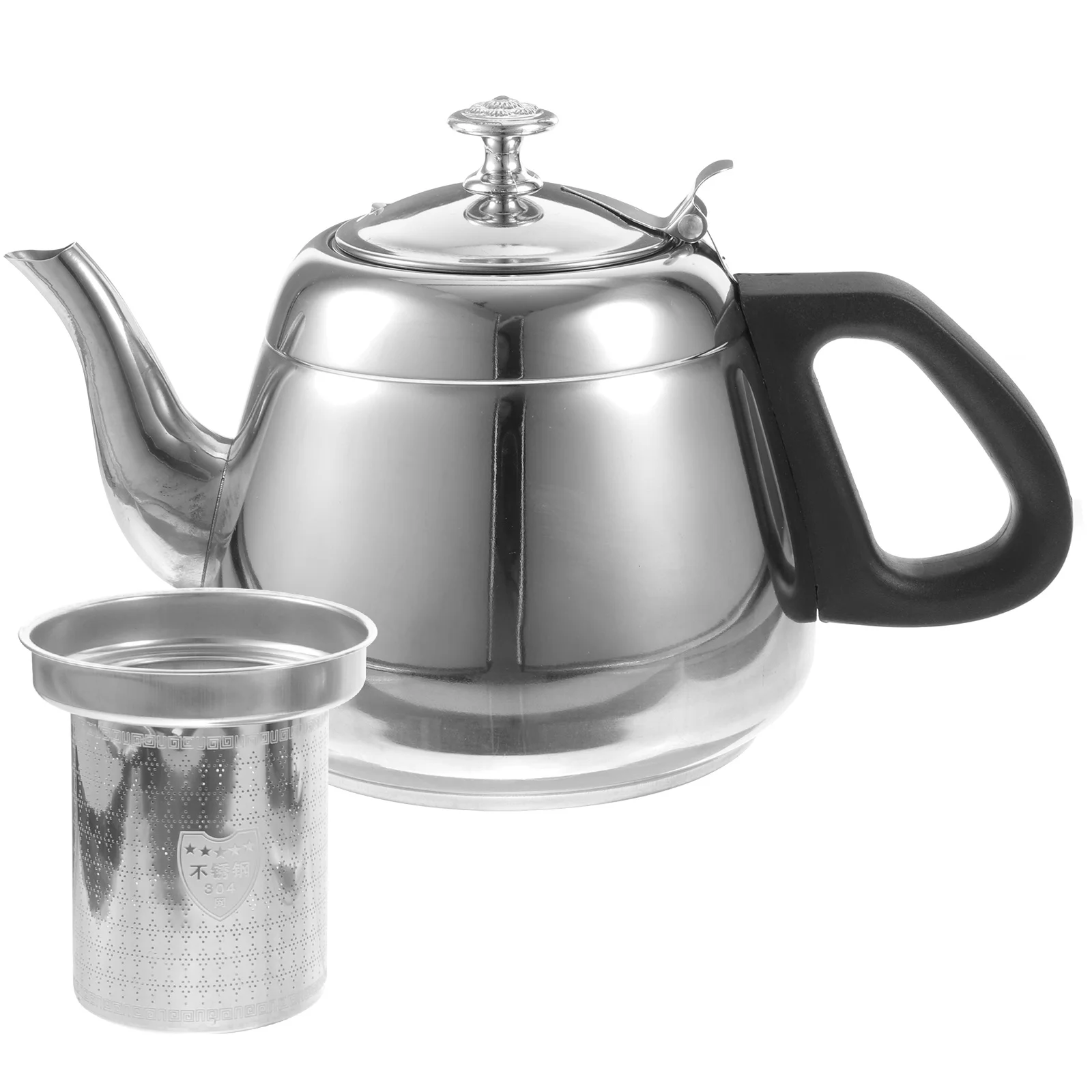 

Stainless Steel Water Kettle Metal Boiling Teapot Kitchen Coffee Maker Household Infuser Pot Large Capacity Heat Resistant