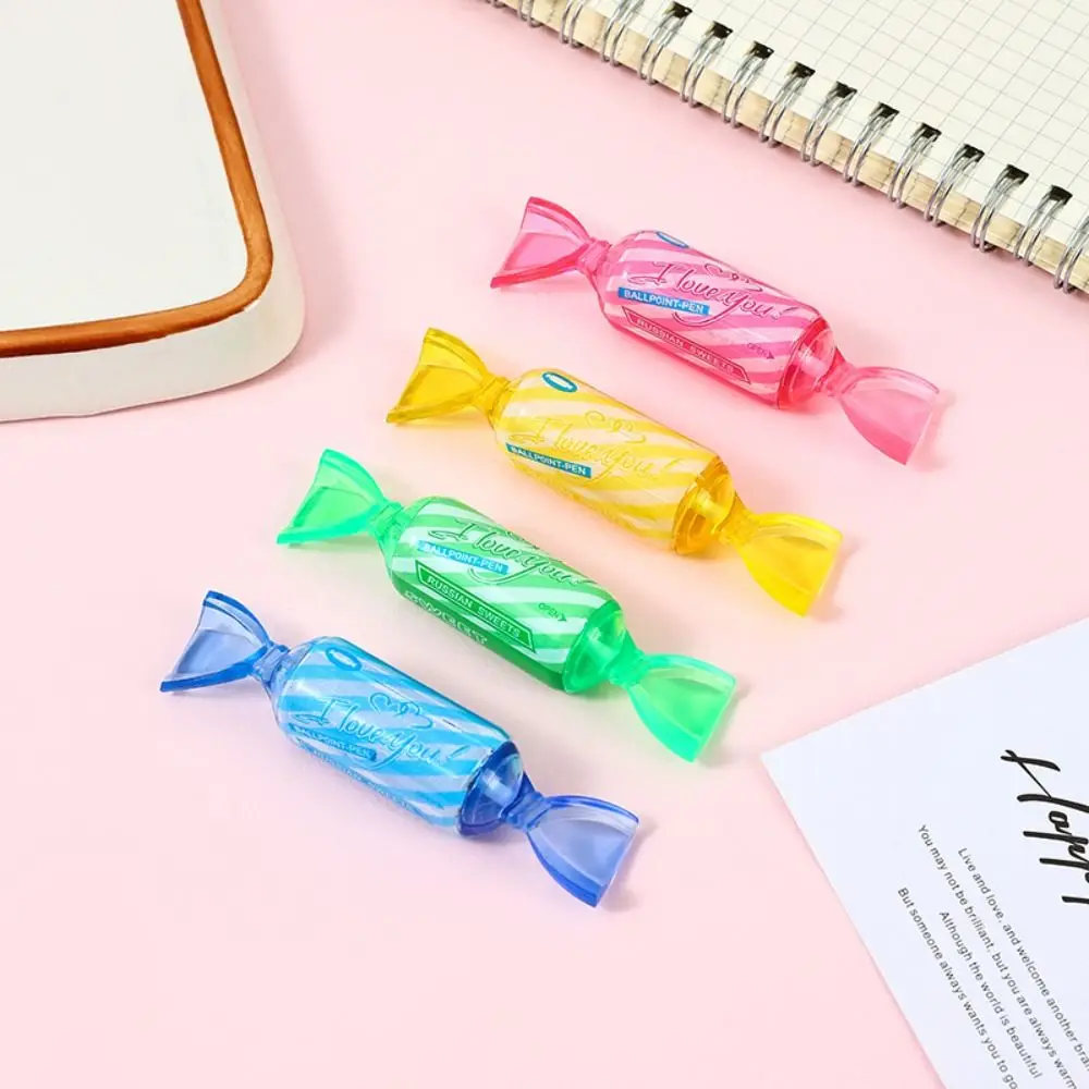 1/4Pcs Cute Colored Candies Ballpoint Pen Mini Pen Creative Small Oil Pen Exquisite Student Stationery Office Writing Supplies