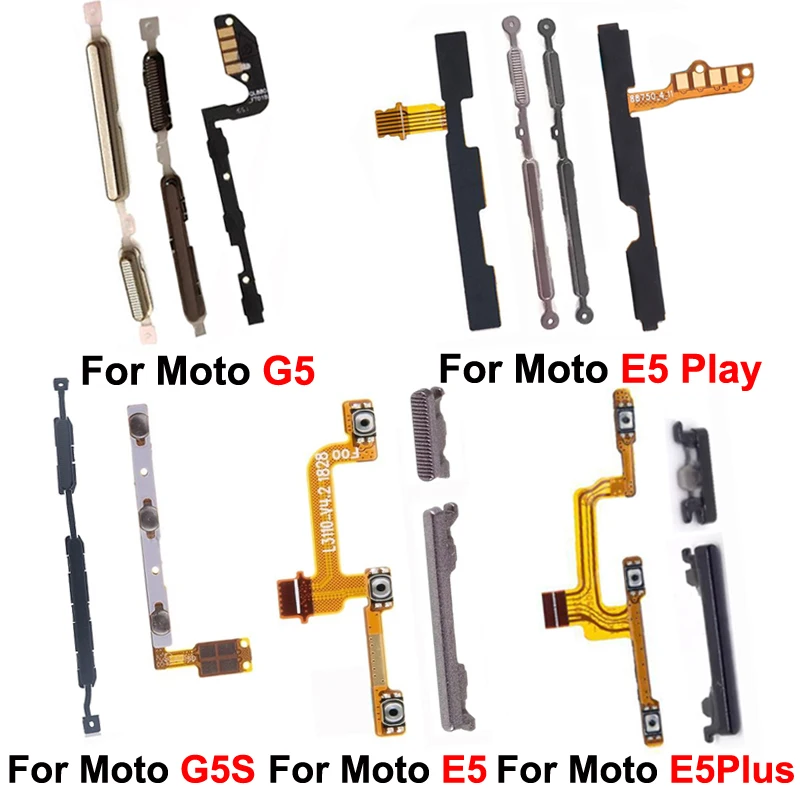 Pop Phone Button Flex Power Volume Compatible For Motolora Moto G5 G5S E5 Plus Play GO New On Off Key Cable Part