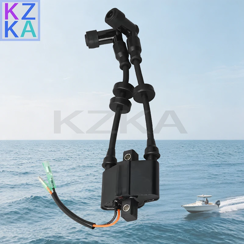 

68T-85570 Ignition Coil Assy 6F5-85570-10 Replacement Fit for Yamaha 4 Stroke 15HP 20HP Outboard Motor Engine Parts