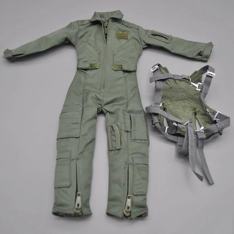 1/6 Mannen Soldaat Moderne Luchtmacht Groen Bodysuit Pak Militaire Jumpsuit Vest Kostuums Voor 12 "Action Figure Model