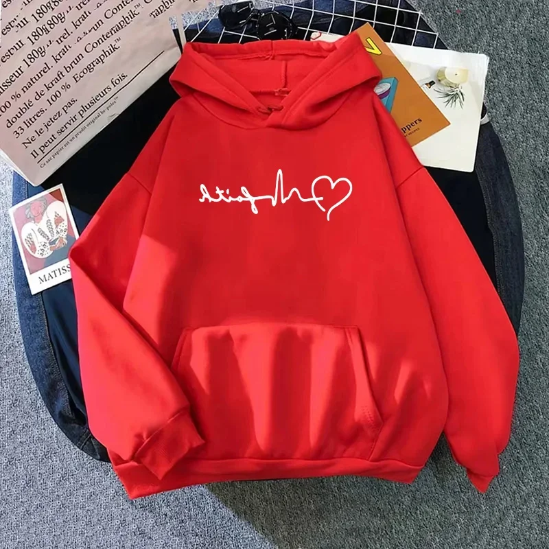 Frauen Hoodies Heiße Verkäufe Casual Druck Sweatshirts Sport Hause Pullover Tops Im Freien Koreanischen Stil Frau Kleidung Sportswear