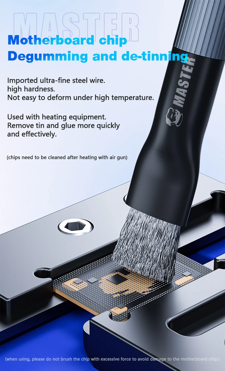 Mechanische Motherboard IC Debonding Pinsel Stahlbürste IC Pad Reinigung, Kleber Entfernung Zinn Entfernung, Polieren Pinsel Werkzeuge – Detail 5