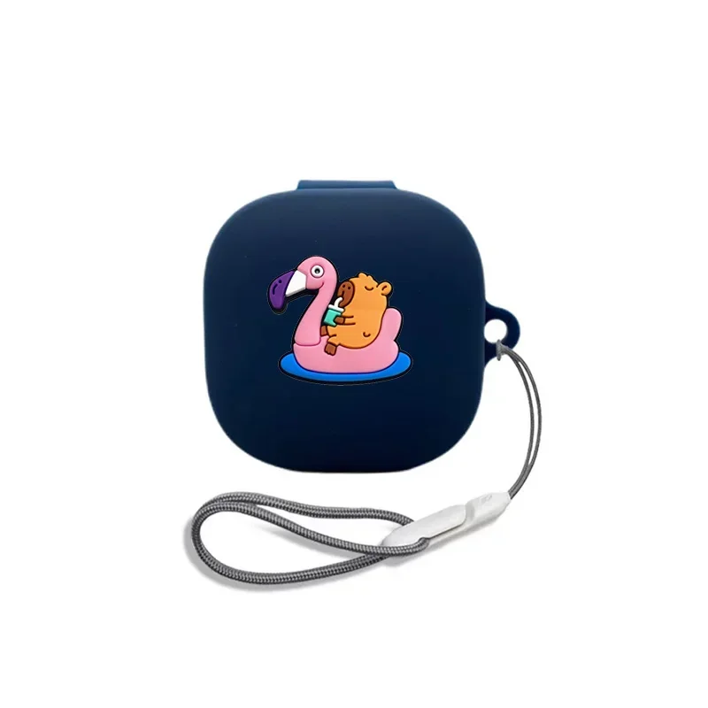 สัตว์ใหม่ Capybara หูฟังสําหรับ Xiaomi Redmi Buds 5/Buds 4 Lite ซิลิโคนบลูทูธหูฟังกล่องชาร์จฝาครอบป้องกัน