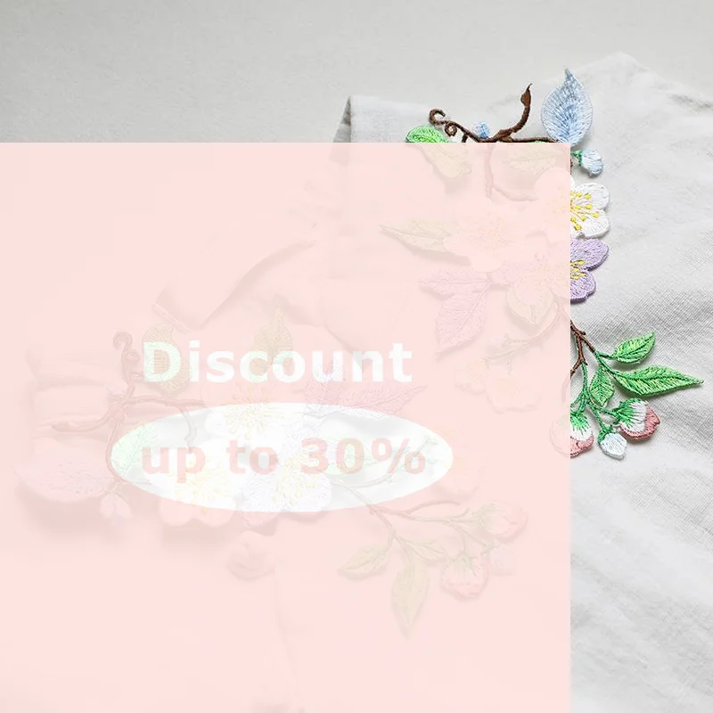 [1Pcs Jacket Jeans Craft Accessories Flower Embroidery Patch Iron On Elegant Patches For Clothes Bags DIY Embroidered Stickers]