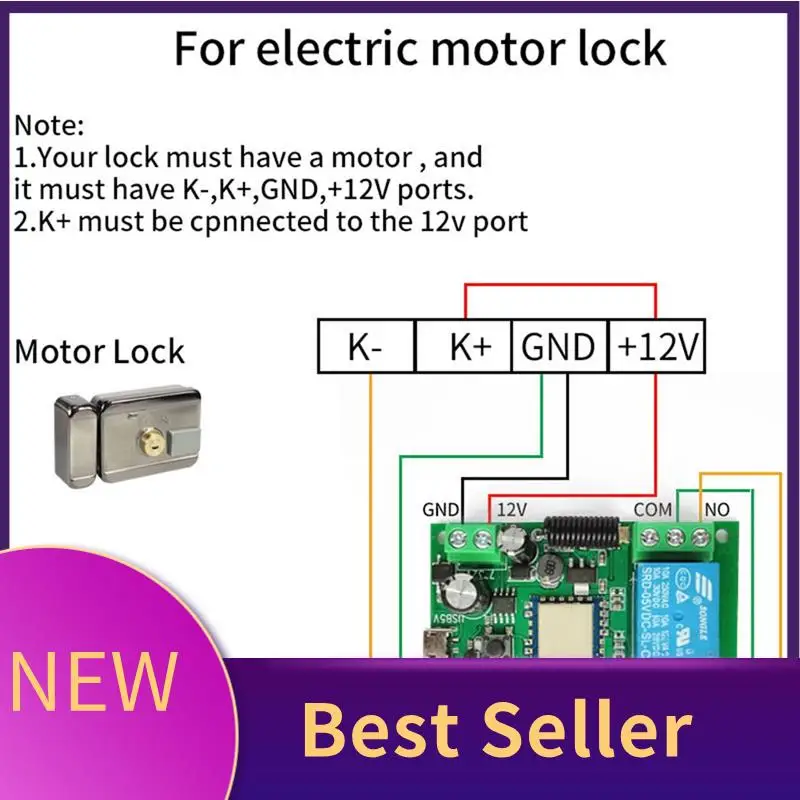 

M07K-Tuya WIFI умный контроллер переключателя, устройство открывания гаражных ворот, 1 канал, 7-32 В, самоблокирующийся релейный модуль с таймером