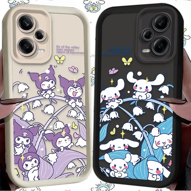 Kuromi Cinnamoroll Phone Case  For Xiaomi Redmi Note 13 14 12 11 Pro Plus 5G 12S 11S 10S 10 9 Redmi 14C 13C 12C 12 4G A3 A3X