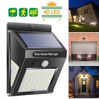 1-4Pcs 30/40 LEDs Solar Light PIR Motion Sensor Solar Garden Light Outdoor Energy Saving Street Yard Path Home Lamp Dropshipping