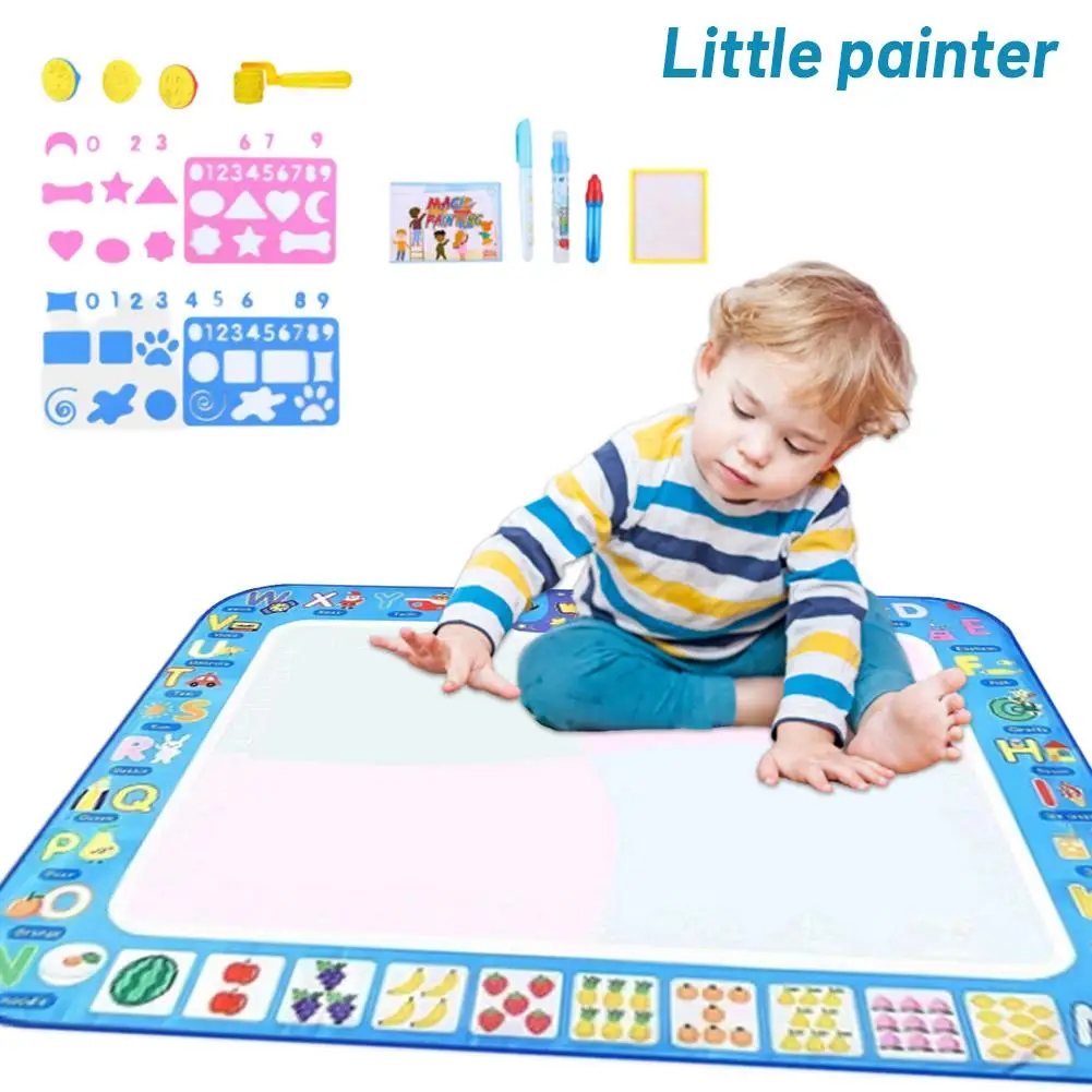 

Coolplay Magic Water Drawing Mat Coloring Doodle Mat With Magic Pens Toys Painting Board Educational Toys For Ki L9M2