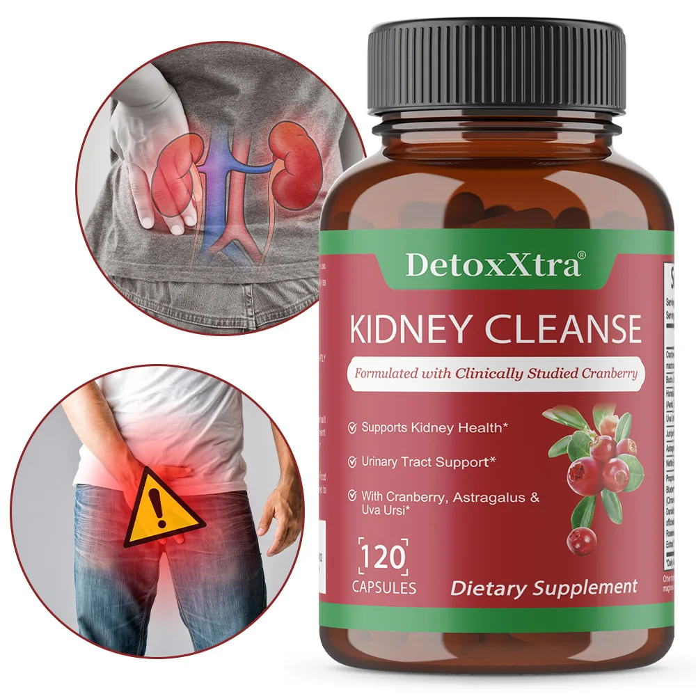 

Premium Kidney Cleanse Supplement – Powerful Kidney Support Formula with Cranberry Extract,Helps Healthy Kidneys & Urinary Tract